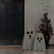 Glitzhome; Glitzhome® 24"H Halloween Lighted Wooden White Ghost Porch Decor with Timer Set; Category:Halloween Porch Decor; Image:4